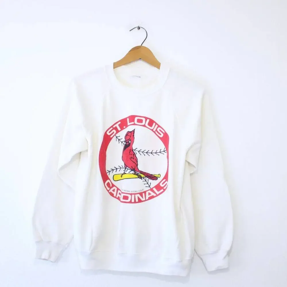 Vintage St Louis Missouri Cardinals Baseball Sweatshirt Large - Picture 1 of 6